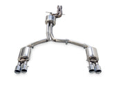 AWE Touring Edition Exhaust for Audi C7 A7 3.0T - Quad Outlet, Chrome Silver Tips - Primary